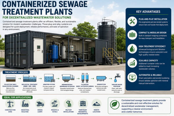 Containerized Sewage Treatment Plants for Decentralized Wastewater Solutions