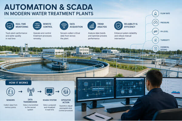 Role of Automation and SCADA in Modern Water Treatment Plants