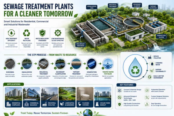 Sewage Treatment Plants (STP) for Residential, Commercial and Industrial Applications